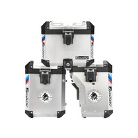 Boîte triple en alliage d'aluminium pour moto GSADV, capacité 40/42/46L, compatible avec plusieurs modèles, étanche, durable, pour la modification/amélioration