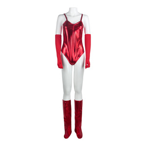 Costume de cosplay Wanda <span class=keywords><strong>Vision</strong></span> Scarlet Witch rouge, combinaison sexy pour Halloween, adulte avec cape - Product Image 2