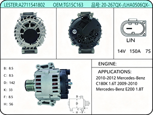 Alternador TG15C163 12V 180A para <span class=keywords><strong>Mercedes</strong></span> Benz E300 C300 W205 <span class=keywords><strong>W212</strong></span>, Generador para Auto Tipo Valeo, Piezas Eléctricas Automotrices con Calidad OEM - Product Image 4