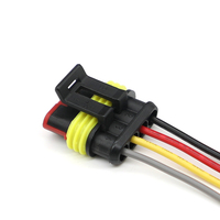 Connecteur de faisceau de câbles 4 broches AMP, connecteur électrique étanche pour voiture avec fil LIZONE LZ7041X-1.5-20 -40~120 15cm