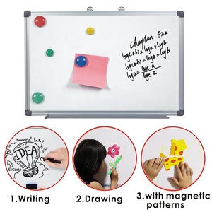 <span class=keywords><strong>Tableau</strong></span> <span class=keywords><strong>blanc</strong></span> <span class=keywords><strong>magnétique</strong></span> Foska Drywipe, petit et <span class=keywords><strong>grand</strong></span>, avec cadre en alliage d'aluminium durable, surface d'écriture <span class=keywords><strong>magnétique</strong></span> lisse et plateau pour stylos - Product Image 4