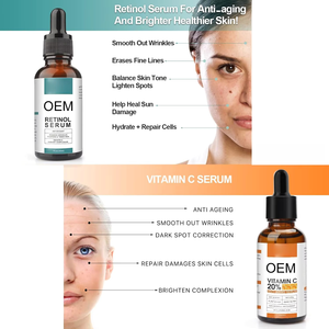 Sérum Anti-Âge Jour-Nuit OEM à l'Acide Hyaluronique, Vitamine C, Acides Aminés, Formule Sans Parfum Stimulant le Collagène et Inhibant la Mélanine - Product Image 2