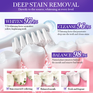 OEM venta al por mayor SADOER coreano Herbal <span class=keywords><strong>V34</strong></span> Color <span class=keywords><strong>Corrector</strong></span> dientes cuidado bucal producto Blanqueamiento Dental pasta de dientes para limpieza de dientes - Product Image 5