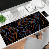 Tapis de souris de jeu XXL 80x30cm avec bordure renforcée, épaisseur 2mm, en caoutchouc naturel et tissu, disponible en stock - Grand tapis de bureau pour
