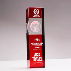 Custom Crystal <b>Trophies</b> Laser <b>Engraved</b> With Logo 3D Interior Frosted Design For Awards Business Gifts Durable Material - Product Image 5