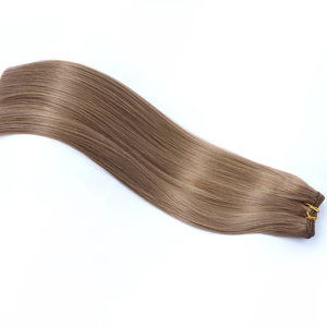Extensions de cheveux tissées à la machine Predium, nouvelle technologie Genius Weft, cuticules intactes, 100% cheveux humains russes, extensions de cheveux tissées à la machine - Product Image 3