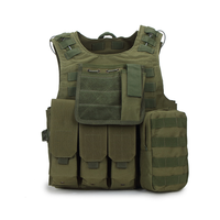 Chaleco Táctico SafeGuard Pro, Chaleco Protector para Caza y Entrenamiento al Aire Libre, Sistema MOLLE Ajustable, Ligero y Transpirable