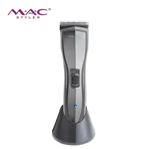 Rechargeable Cordless Professional Hair Clippers One Button Control Salon Head Cleaning Stainless Steel Trimmers