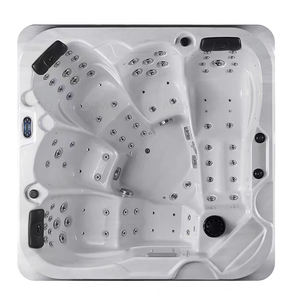 Jacuzzi Exterior AOWO para 5 Personas con Sistema Balboa y Cubierta, Bañera de Hidromasaje, Spa, Estilo Similar al Mona Lisa - Product Image 1