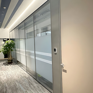 Chất lượng cao hai lớp kính bảng điều chỉnh văn phòng phân vùng fashional được thiết kế miễn phí đứng tất cả các bức tường kính phân vùng - Product Image 2