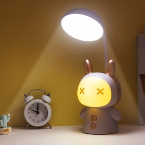 Portable Cute Desk Lamp Usb Rechargeable Dimmable Study <b>Table</b> Lamp <b>Bedside</b> Led Night Light for Reading Work Kids Birthday Gift - Product Image 2