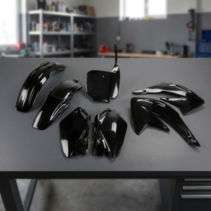 Kit di plastica nera per Honda CR 85 2003-2025 motocicli accessori essenziali per moto - Product Image 3