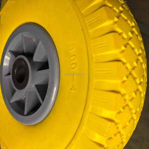 Rueda de espuma de poliuretano de 10 pulgadas 3.00-4, neumático antipinchazos para carretilla, ruedas con rodamientos de bolas, nueva, venta al por menor - Product Image 2