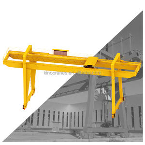 Grue portique à double poutre de 10 tonnes sur rail pour extérieur avec godet de préhension pour ferronnerie - Product Image 4