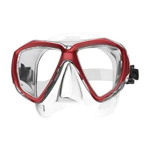 Gafas de Buceo Profesionales de Cara Completa con Protección Nasal Integrada, Impermeables, Antivaho, con Espejo y Marco Grande para Snorkel y Pesca Submarina - Product Image 3