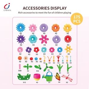 Chengji sáng tạo tự làm gạch vườn cây đồ chơi hoa khối xây dựng quà tặng đầy màu sắc vẻ đẹp hoa khối xây dựng cho trẻ em - Product Image 4