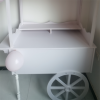 2025 Neuer Stil Maßgefertigte Blumen-Süßigkeiten-Wagen mit Rädern für Hochzeiten, Kinder, Weihnachten, Dessert-Party-Dekoration