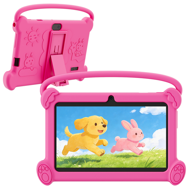 New 7 Inch Kids Tablet 4GB (2GB+2GB Expand) RAM 32GB ROM Toddler Android Educational Entertainment Learning Device Parent