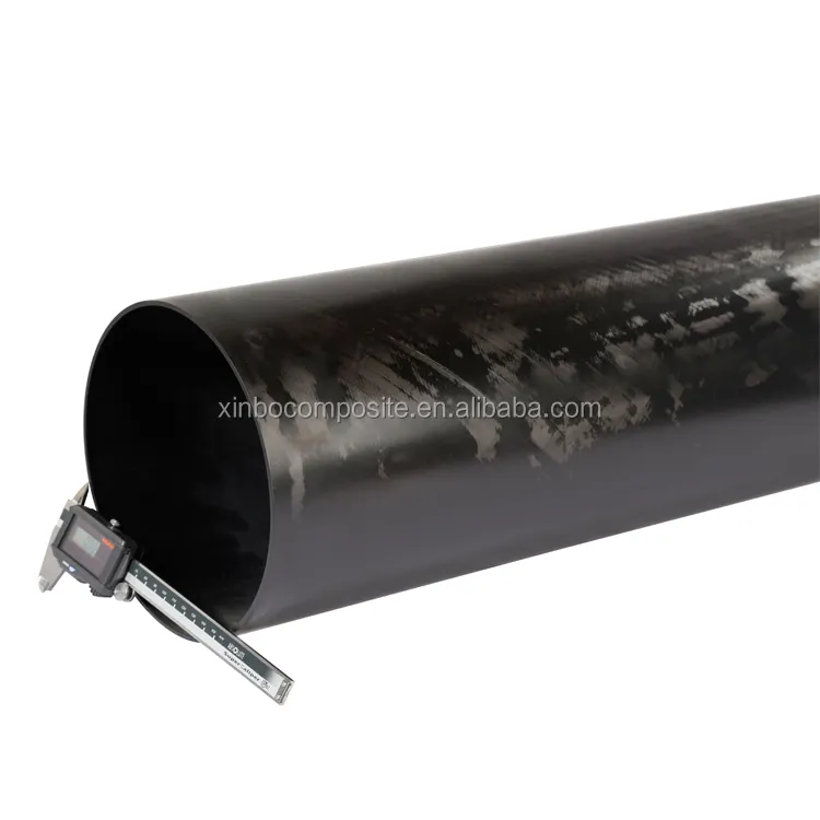 Tubo de fibra de carbono de gran diámetro de 5-500mm a la venta