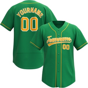 Uniforme Deportivo Personalizado Estampado y Cosido, Camiseta de Manga Corta con Cuello en V, de Secado Rápido, Spandex/Poliéster, Unisex, para Béisbol - Product Image 2
