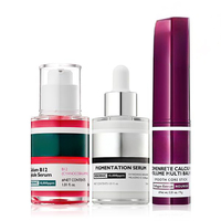 Sérum Ampoule B12 Correcteur de Pigmentation, Baume à Lèvres Volumisant au Collagène, Anti-Taches Brunes, Hydratant et Réparateur, Haute Concentration, Coffret Soin de la Peau