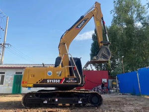 Excavatrice d'occasion SANY SY135C 13 tonnes, pelle hydraulique sur chenilles d'occasion SY95C SY155C, haute qualité en stock - Product Image 3