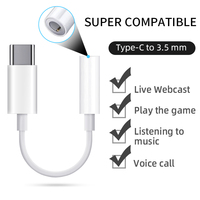 Adaptateur de câble audio USB-C vers jack 3,5 mm Super Septembre avec DAC pour écouteurs