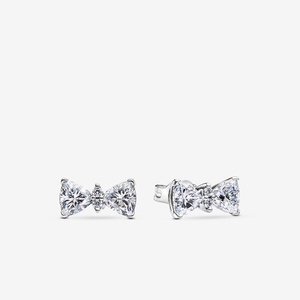 Boucles d'oreilles géométriques en argent sterling plaqué or, zircon, tendance, cadeau de mariage, anniversaire, fiançailles, bijoux pour femmes - Product Image 5