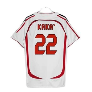 Camiseta de Fútbol Retro al por Mayor, Versión 0607AC, Unisex para Adultos, Manga Corta, 100% Poliéster, Secado Rápido, Transpirable, Personalizada KAKA - Product Image 2