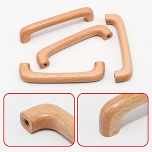 Poignées de porte en bois modernes et personnalisées, poignées de meuble de cuisine longues en bois - Product Image 1