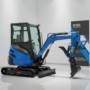 Miniexcavadora <span class=keywords><strong>de</strong></span> 2000 kg con Accesorios, Pequeña Excavadora Tipo Caterpillar con Hoja <span class=keywords><strong>de</strong></span> Bulldozer, Equipada con Motor Kubota - Product Image 1