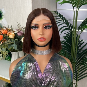 100% Ready to Ship Wholesale 2x6 Lace Closure Straight Bob <b>Wigs</b> Peruvian Virgin Hair <b>Human</b> Hair <b>Wigs</b> for Black Women - Product Image 2