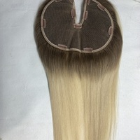 Nouvelle vente chaude : Perruque en dentelle en forme de U faite à la main, postiches pour femmes, cheveux vierges européens alignés sur la cuticule, extensions à clips en V
