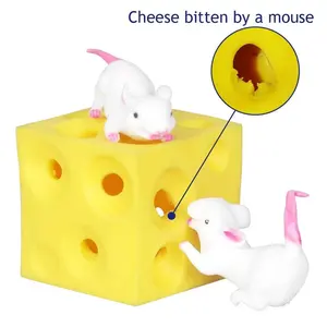 2023newEducation toy topi in lattice e giocattolo al formaggio nascondi e cerca sollievo dallo Stress per i giocattoli del Mouse Fidget per rompere lo Stress del bambino della ragazza del ragazzo