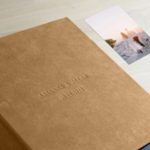 Album photo à mémoire de forme en papier de luxe blanc personnalisé pour mariage, couverture en daim, sans lacet, pour photos de 100 à 1000x6 - Product Image 4