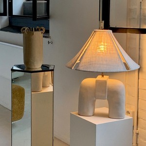 <b>Table</b> <b>Lamp</b> Elephant Shape Ceramic <b>Base</b> White Fabric Shade LED E27 Home Decor Bedroom Study Lighting - Product Image 2