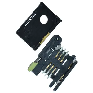 6 pin or 8 pin sim card connector socket drawer type