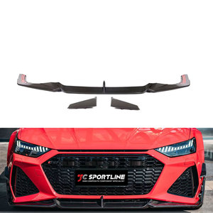 Lèvre de séparation avant <span class=keywords><strong>RS7</strong></span> en fibre de carbone Prepreg pour <span class=keywords><strong>Audi</strong></span> <span class=keywords><strong>RS7</strong></span> C8 <span class=keywords><strong>Sportback</strong></span> 4 portes <span class=keywords><strong>2020</strong></span>- 2021 - Product Image 1