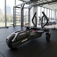 Luge de Résistance Portable HY Factory Direct avec Poids Ajoutables, Luge de Sprint Ponderée en ABS/Acier, Recharge USB pour la Salle de Sport et la Maison