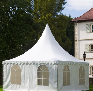 Outdoor White Canvas Gazebo Pagoda Tent for Wedding Party Exhibition Trade Show Sport Storage Aluminum Alloy Frame - Product Image 1