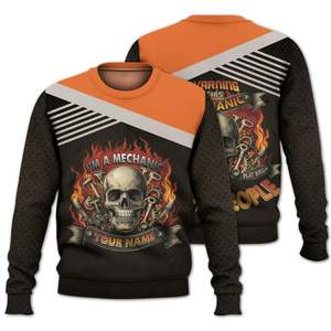 <span class=keywords><strong>Pull</strong></span> d'hiver unisexe personnalisé avec nom imprimé, logo personnalisé, <span class=keywords><strong>pull</strong></span> à col rond, anti-boulochage, respirant, caractéristiques de port - Product Image 1