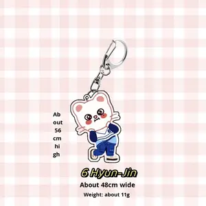 พวงกุญแจอะคริลิคสไตล์วง Stray Kids ของเกาหลี สีเหลือง ฮยอนจิน ลี <span class=keywords><strong>ยอง</strong></span>บก ฮัน จีซอง - Product Image 4
