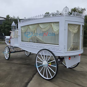 White High Quality Manufacturers Sell Retro Electric Funeral Carriage Coffin Car Hearse Special Transportation - Product Image 3