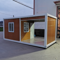 Maison conteneur modulaire détachable de luxe à faible coût, 20 pieds, 40 pieds, préfabriquée, portable, pour une vie nomade, type Tiny Home