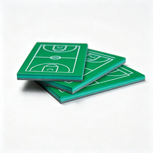 Baldosas de PVC Antideslizantes, Absorbentes de Impactos, Ecológicas, para Interiores y Exteriores, Tapete Deportivo Multiusos, Color Morado - Product Image 1