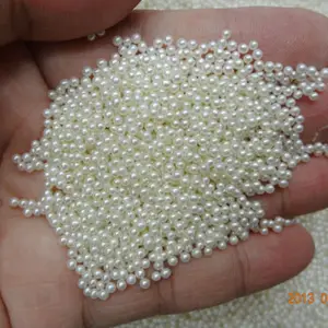 round 1-1.5mm sweet fresh water cultured freshwater real genuine natural very tiny small loose pearls