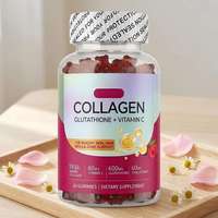 Gummies au glutathion et à la vitamine C, complément alimentaire à base de plantes pour éclaircir la peau et soutenir les antioxydants (60 unités)