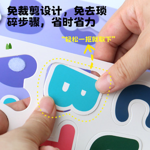 Libro Sensoriale Montessori per Bambini, Gioco Educativo con <span class=keywords><strong>Animali</strong></span>, Alfabeto e Numeri, Puzzle di Abbinamento, Regalo - Product Image 4