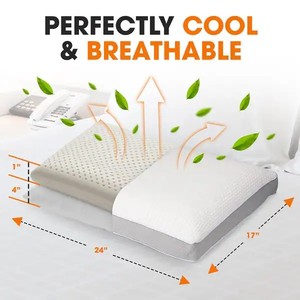 Gel-infused Fiber + Solid <strong>Memory</strong> <strong>Foam</strong> Cooling <strong>Adjustable</strong> <strong>Pillow</strong> - Product Image 3