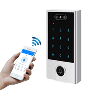 Controlador RFID WiFi Control de acceso opcional Sistema de timbre Aplicación inteligente Lector de tarjetas EM Teclado táctil para oficinas en el hogar